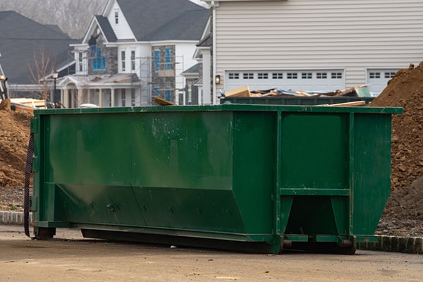 unfortunately, hazardous materials are not allowed in our construction dumpsters for safety and regulation reasons